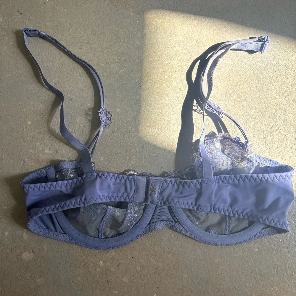 Simone Perele Midnight Blue Embroidered Bra - Picture 3 of 4